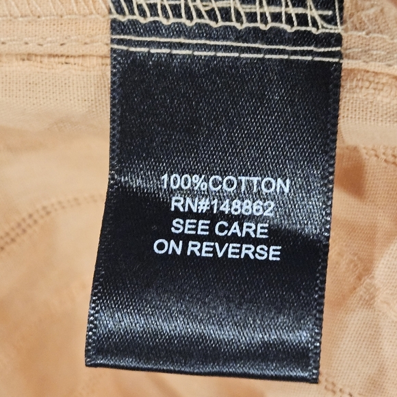 Torrid SZ 3 Peach Cotton Button Up Embroidered Crochet Tank Boxy Loose Fit - Picture 6 of 14